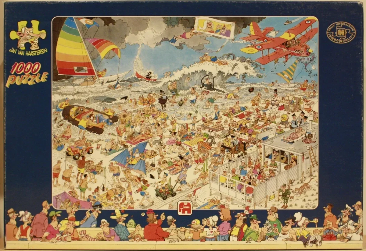 Jan van Haasteren Op het strand - 1000