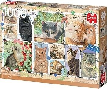 Jumbo Francien’s katten postzegels - 1000