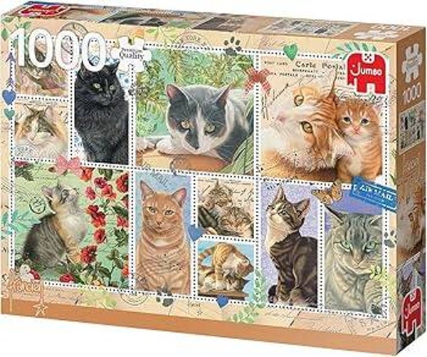 Jumbo Francien’s katten postzegels - 1000