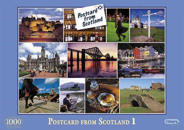 Gibsons Postcard from Scotland - 1000
