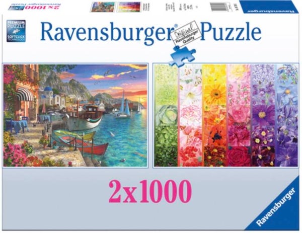 Ravensburger Geweldig Griekenland & The Gardener’s Palette - 2x1000