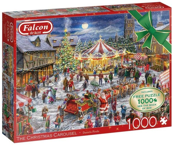 Falcon The christmas carousel - 2 x 1000 (NIEUW)