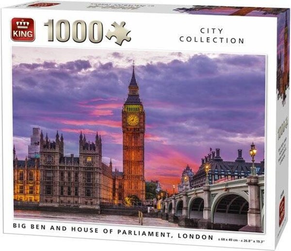 King Big Ben and House of Parliament, London - 1000 (NIEUW)