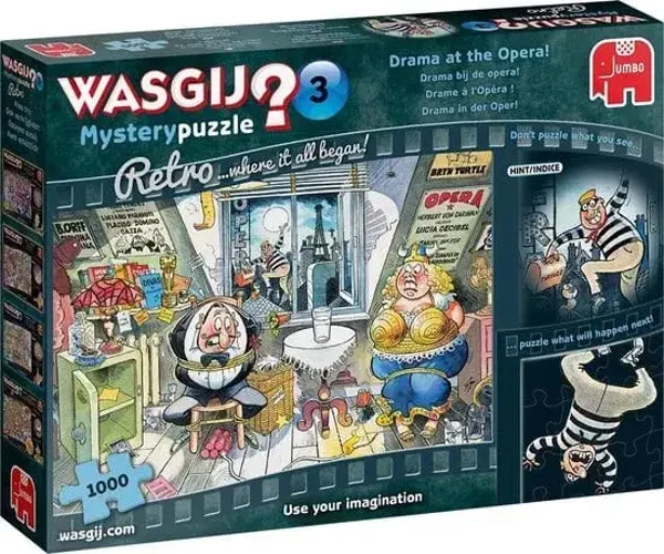 Wasgij Mystery Retro No. 3 Drama at the Opera - 1000