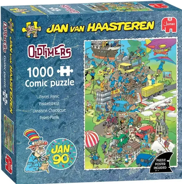 Jan van Haasteren Oldtimers Pakketstress Jan 90 - 1000