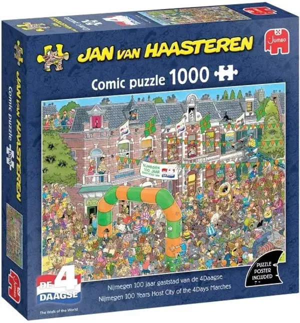 Jan van Haasteren Nijmegen 100 jaar gaststad van de 4-Daagse - 1000