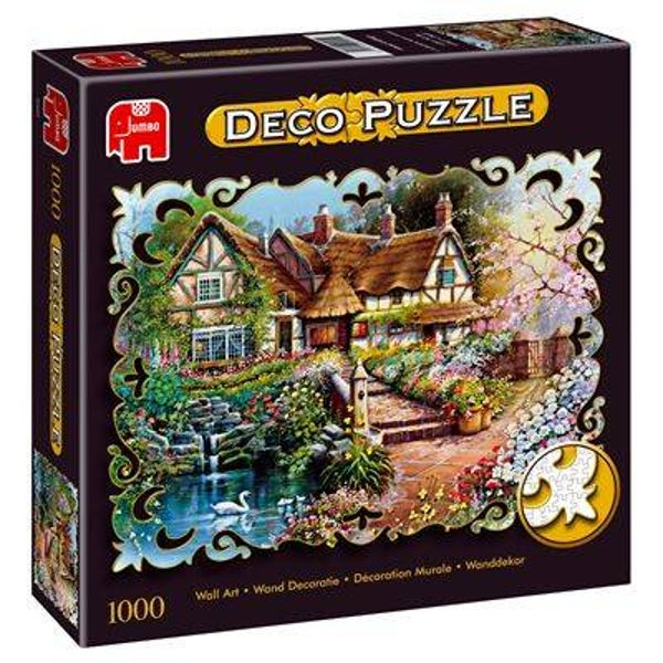 Jumbo Deco Puzzel Landhuis met bloemen - 1000