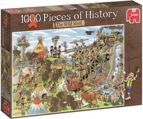 Jumbo Pieces of History Het wilde westen - 1000