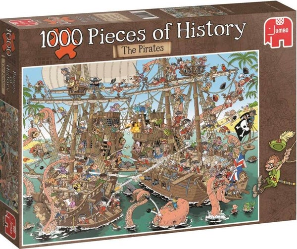 Jumbo Pieces of History De piraten - 1000