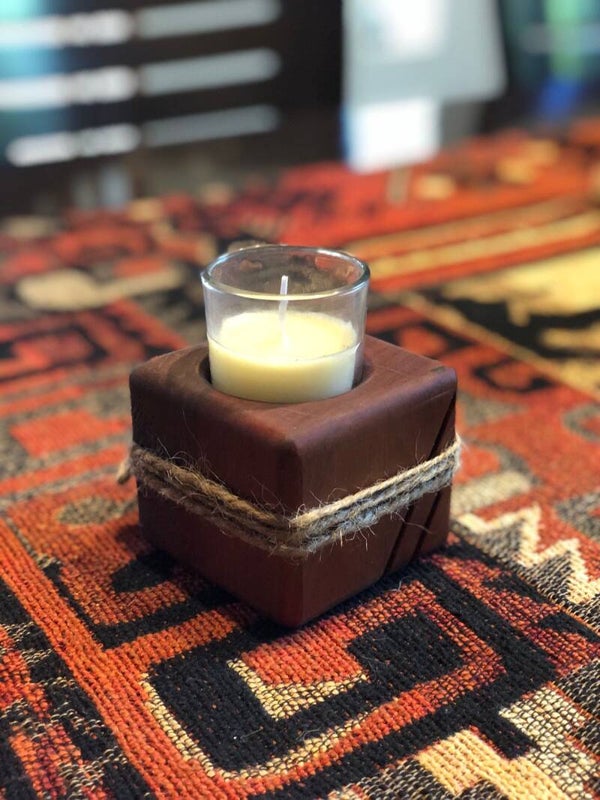 Porta velas Pellín cuadrada