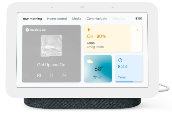 Google Nest Hub 2nd Gen - Pantalla para Hogar Inteligente con Asistente de Google - Carbón