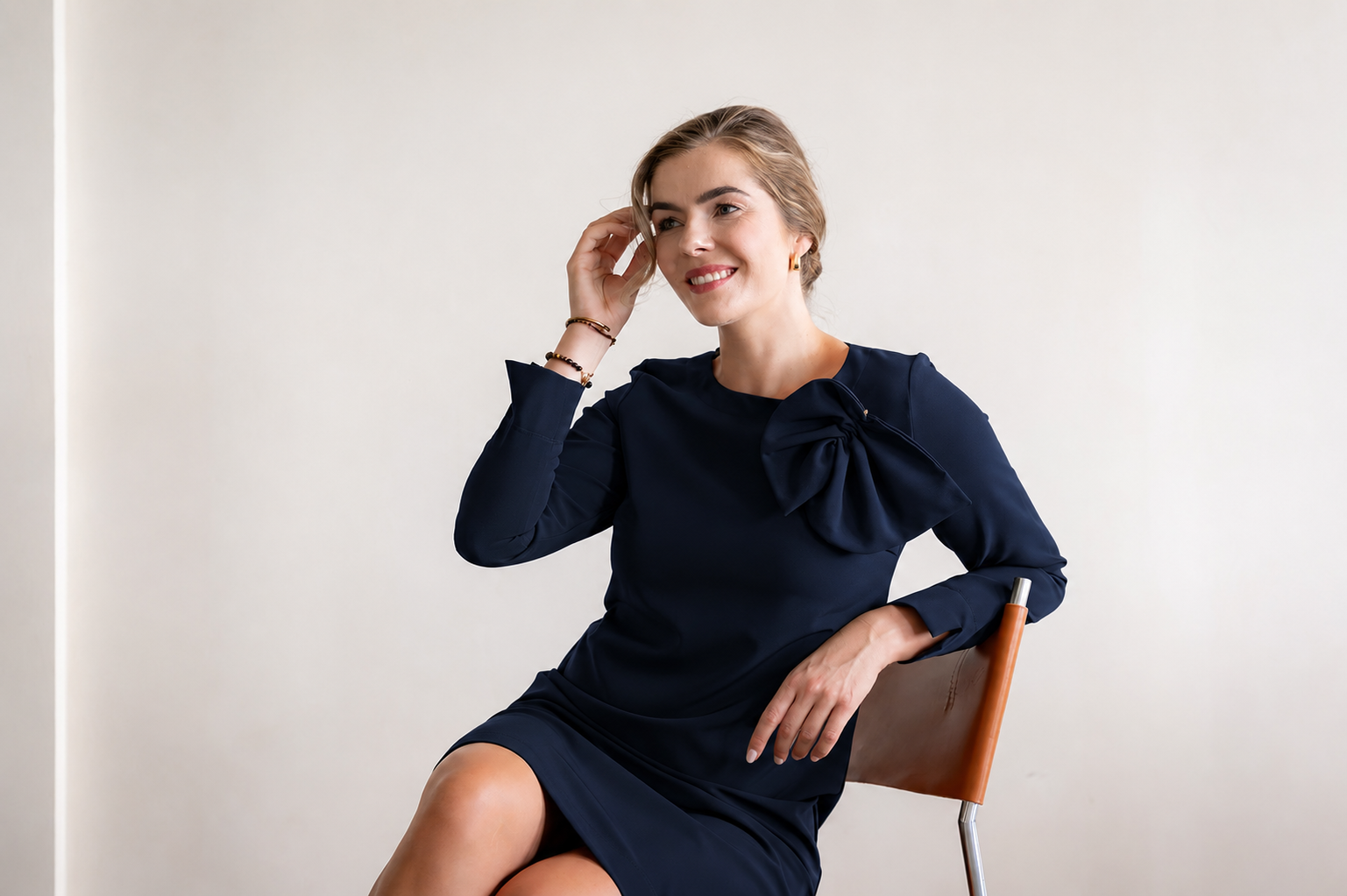 jurk Ilone - Navy
