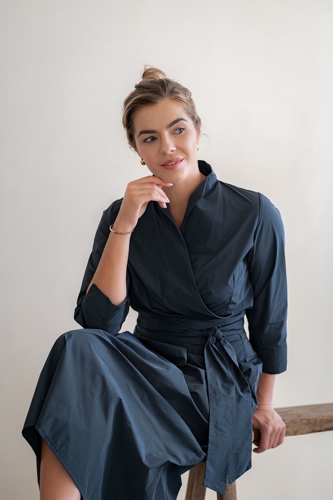 Overslagblouse Irma - Navy