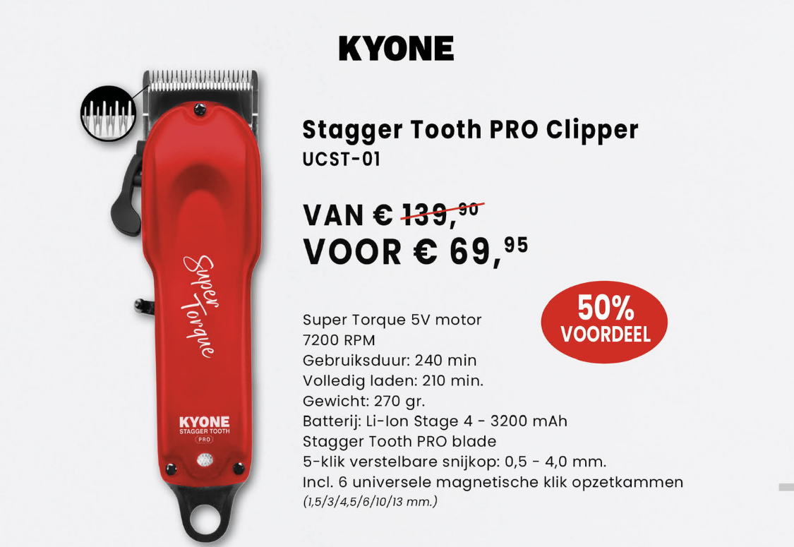 Aanbieding Stagger Tooth Pro Clipper