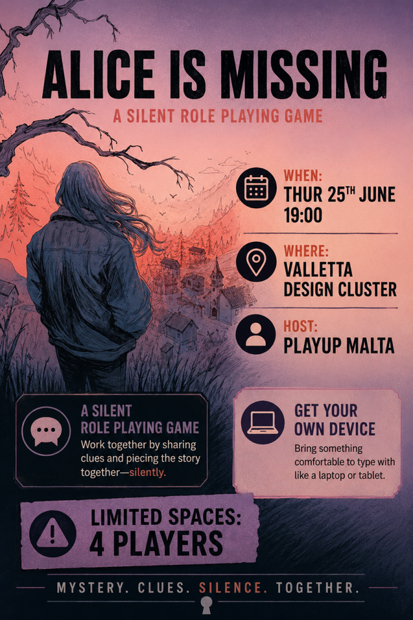 Alice Is Missing – A Silent Role Playing Game
