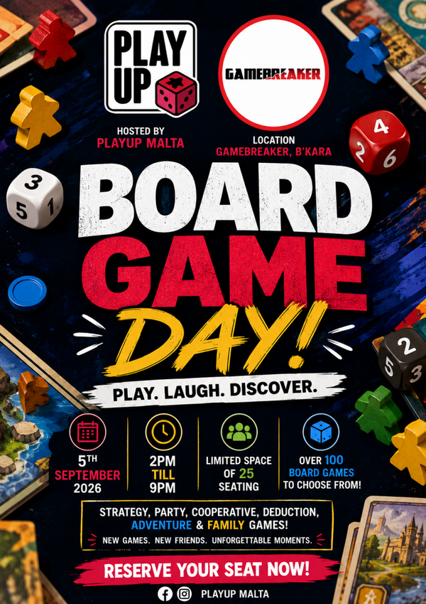 BOARD GAME DAY – 5th Sept
