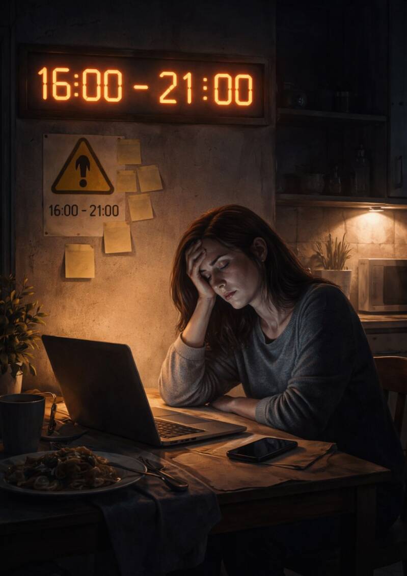 De boodschap: “Gebruik tussen 4 en 9 geen of minder stroom.”  Op papier is het neutraal. In de onderlaag zit iets heel anders. Het zegt niet: “We hebben een probleem, laten we het samen dragen.” Het zegt wél: “Jij moet het anders doen. Jij bent nu het pro