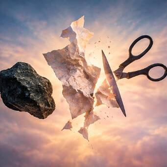 Steen, papier, schaar bij trauma