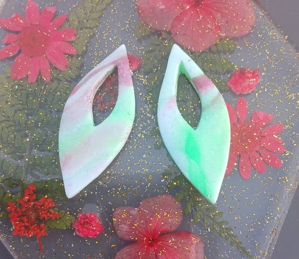 Pampille nuance vert et violet