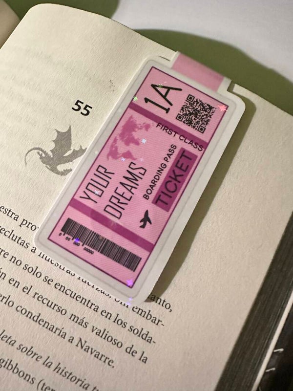 Marcapáginas magnético “ticket”