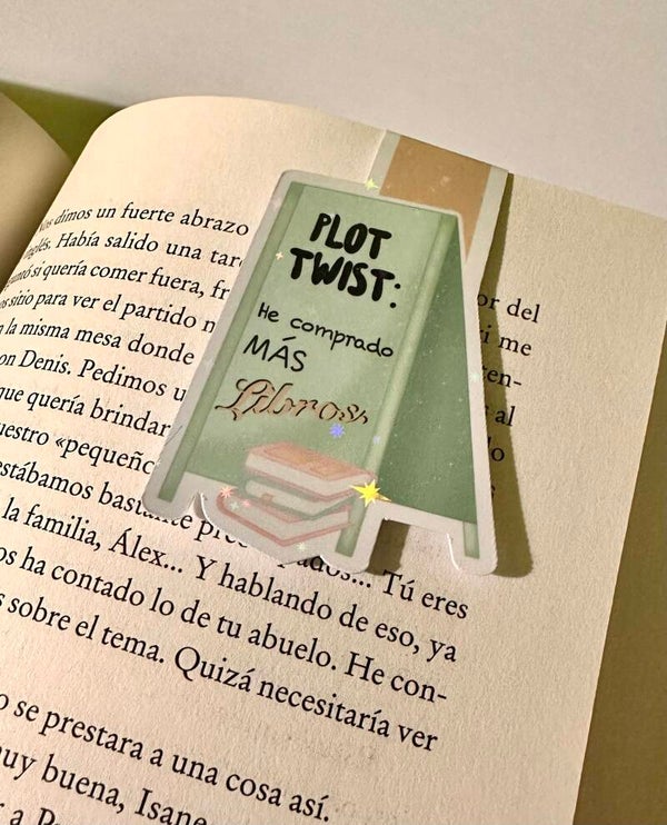 Marcapáginas magnético “Plot twist”