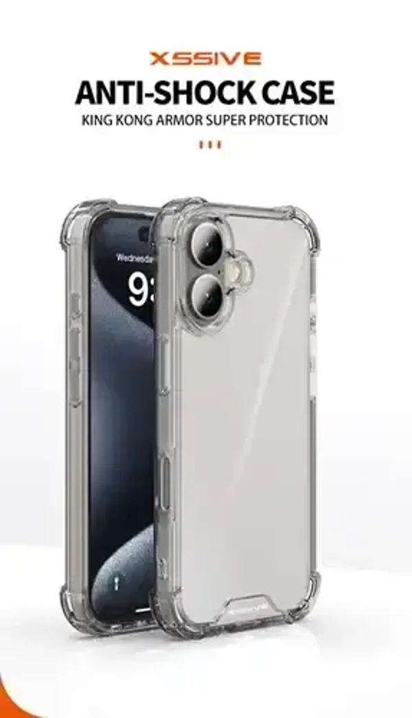 Xssive Anti Shock Back Cover iPhone 16 - Clear