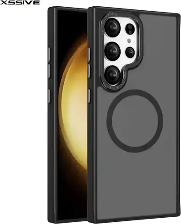 Xssive Back Case voor Magsafe Galaxy S25 Plus - Zwart