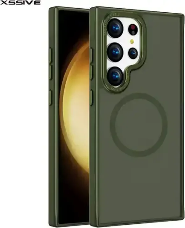 Xssive Back Case voor Magsafe Galaxy S25 Ultra - Groen