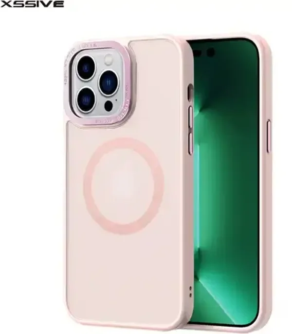 Xssive Back Case voor Magsafe iPhone 14 Pro Max - Pink