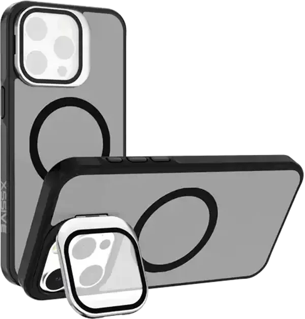 Xssive Back Case voor Magsafe with Lens Standard iPhone 12/12 Pro - Zwart