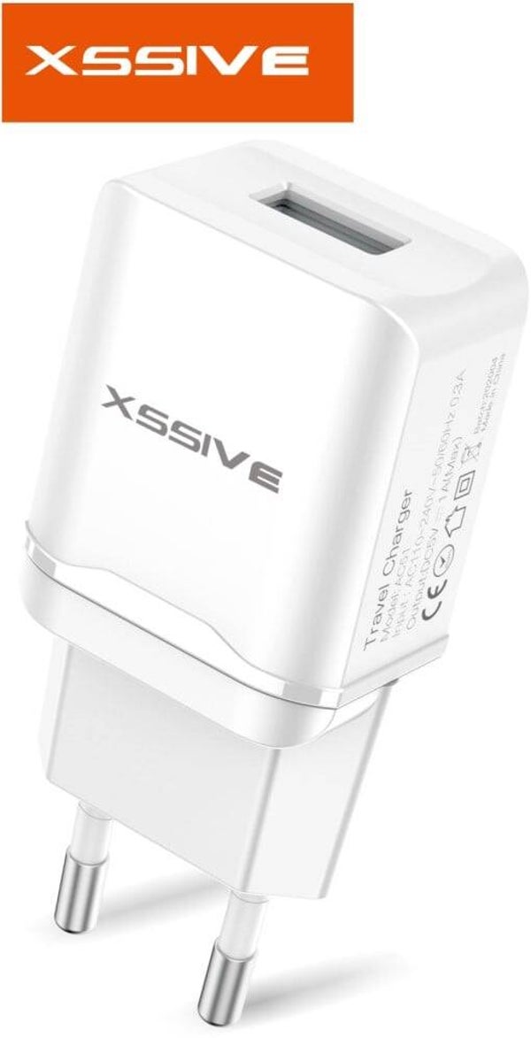 Xssive Travel Charger 1A met USB-C Cable XSS-AC52C - Wit