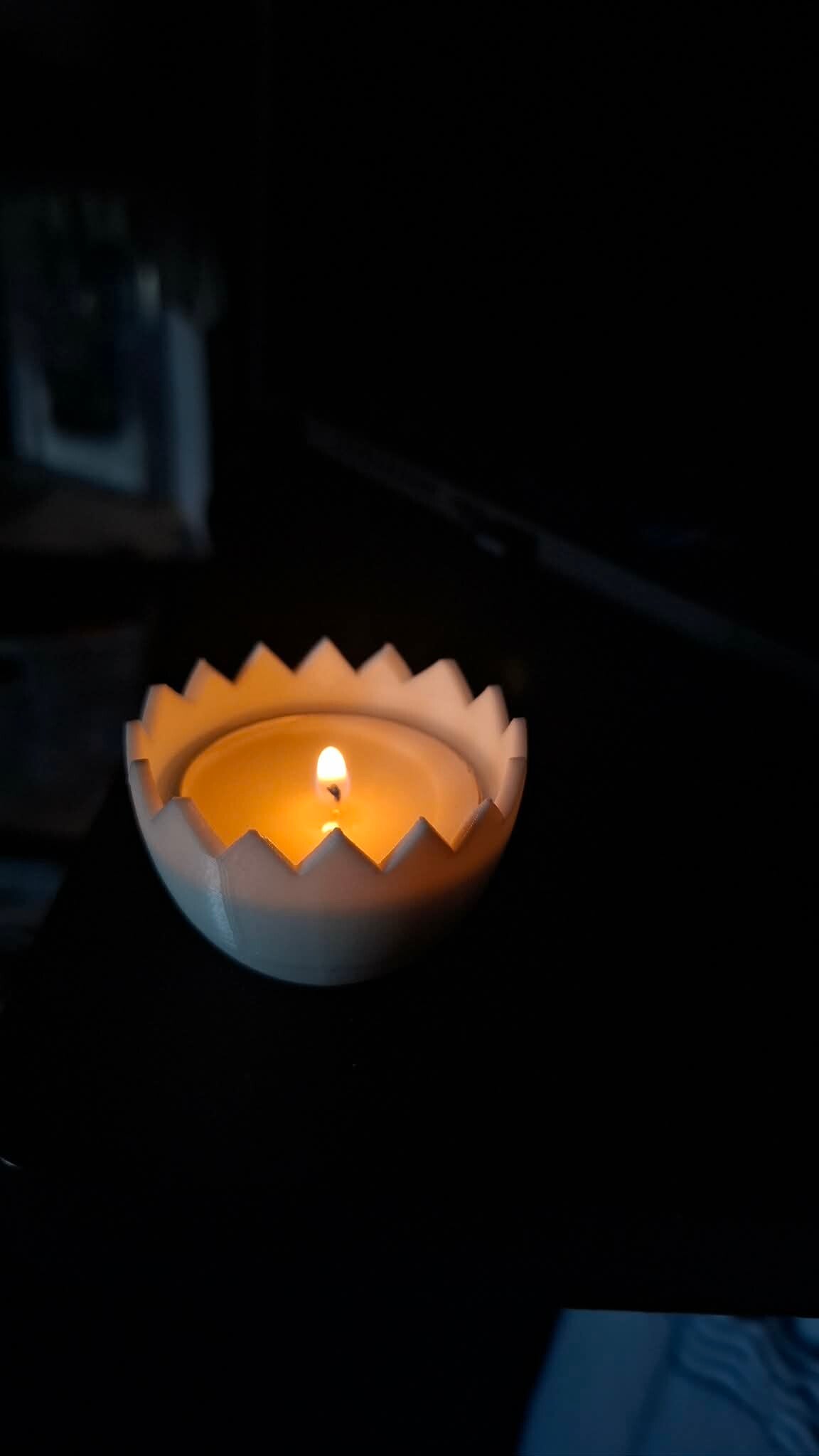 3D Geprinte Eierschaal Theelichthouder – Paasdecoratie