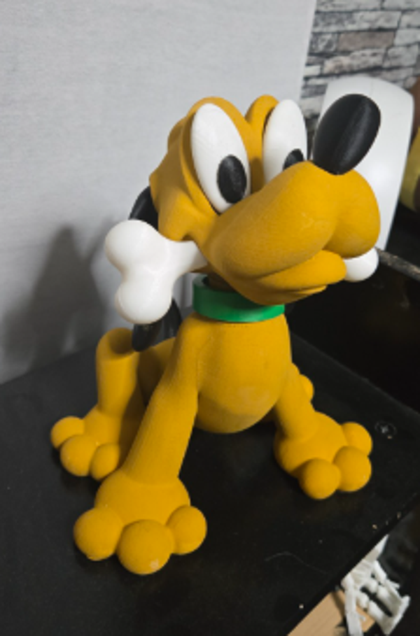 Pluto 3D Geprint Beeldje – Handgemaakt Decoratiestuk – 22 cm