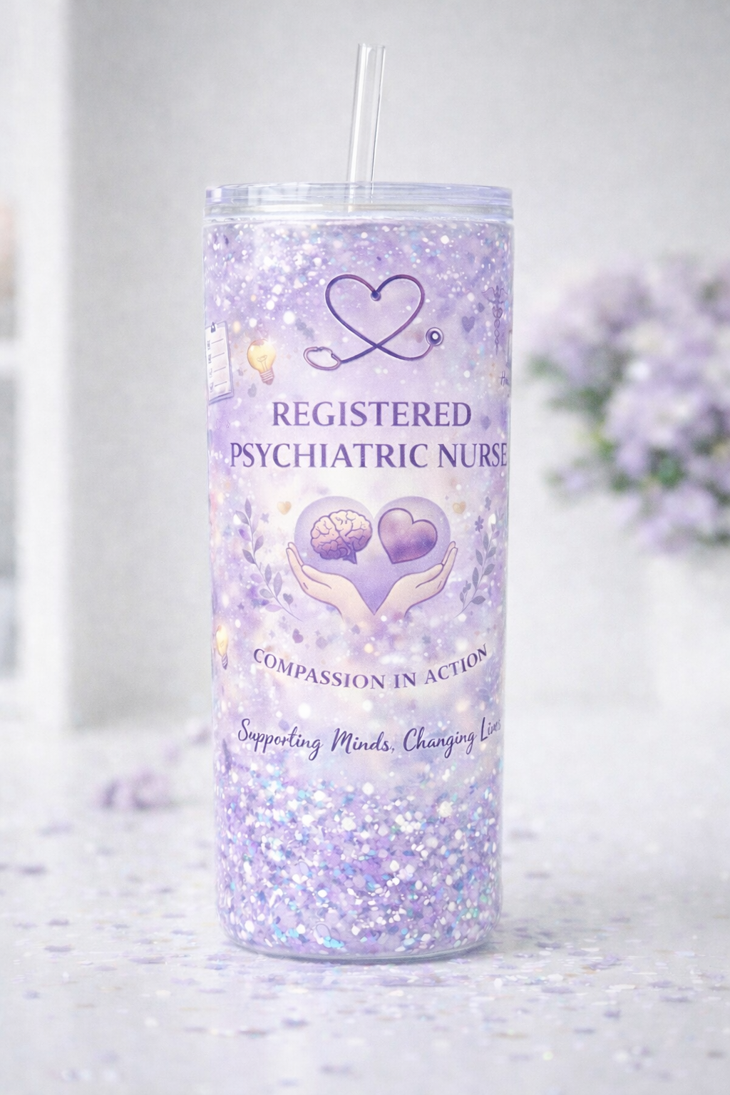 Healing Happens Here – RPN Snow Globe Tumbler
