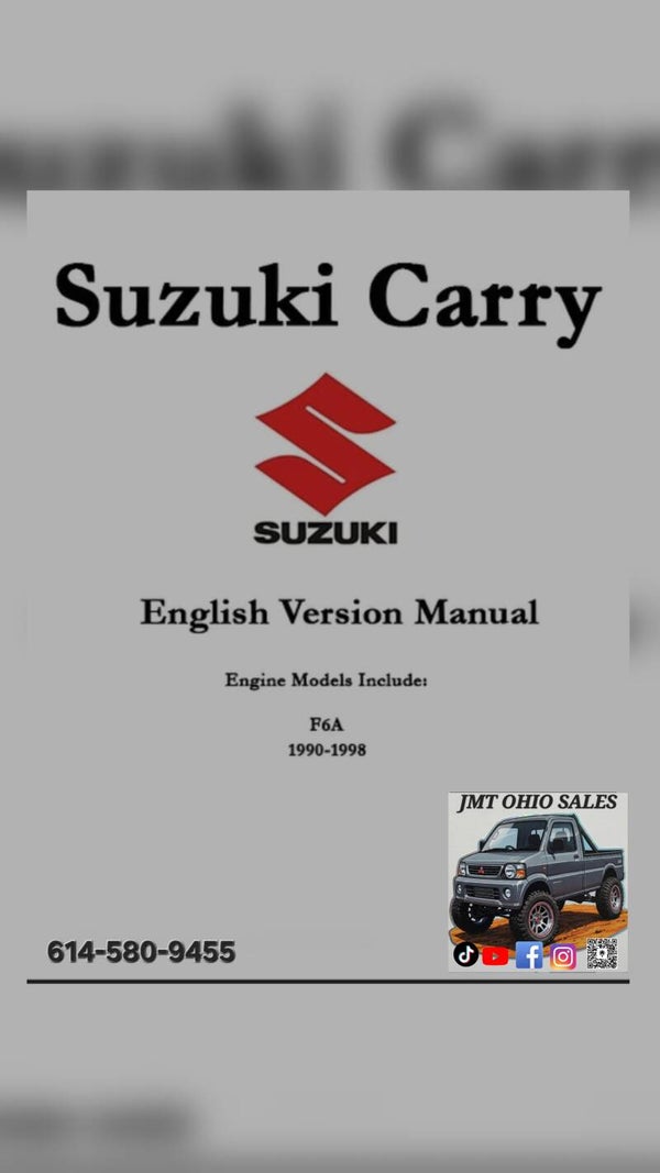 Suzuki Engine Only Manual