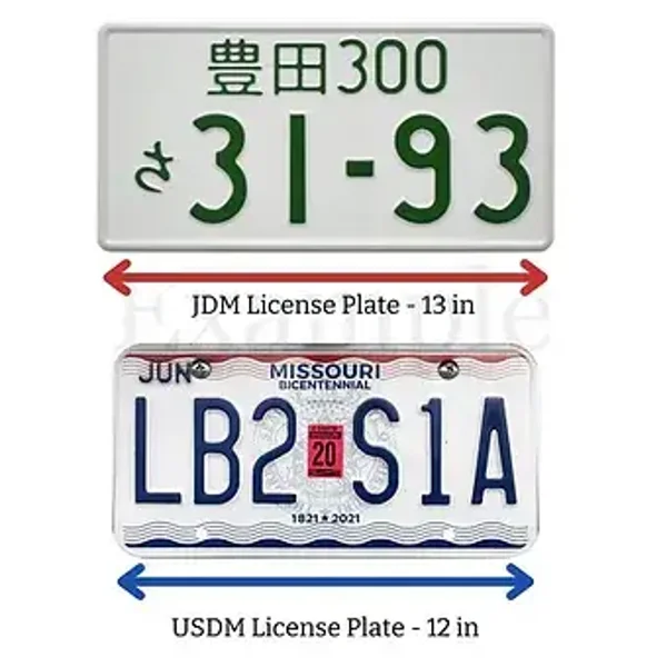 JDM License Plate Adapter