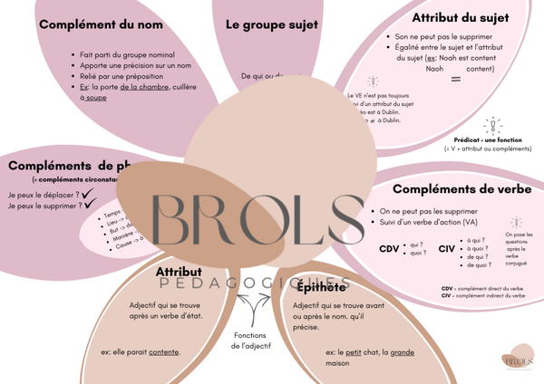 Les fonctions dans la phrase - synthèse CEB