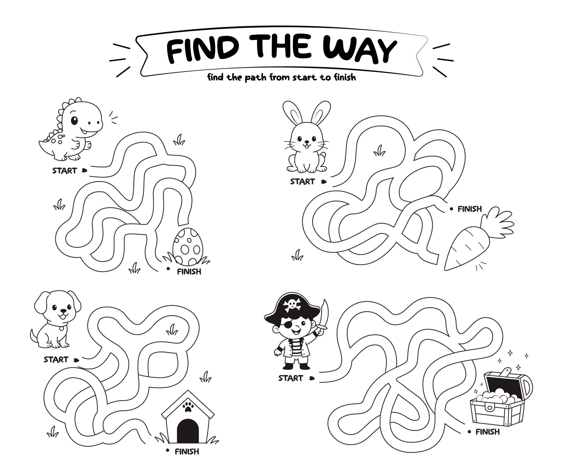 Find the Way Path Start to Finish