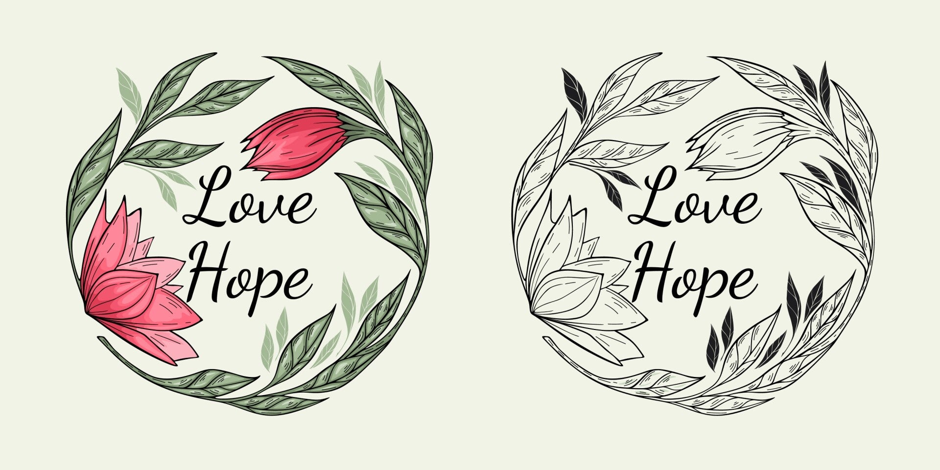 love_hope_leaf_frame