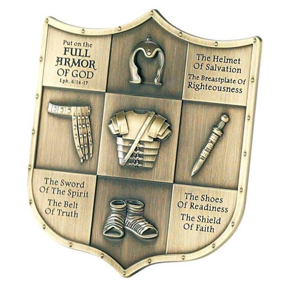 Put on the Full Armor Metal Tabletop Plaque (Pre-Order)