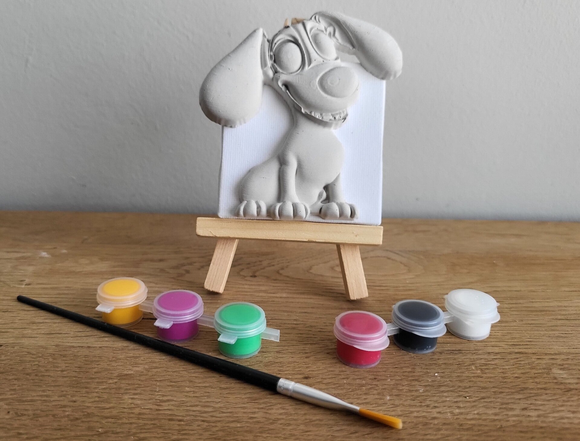 Schilder je eigen canvas: Hond