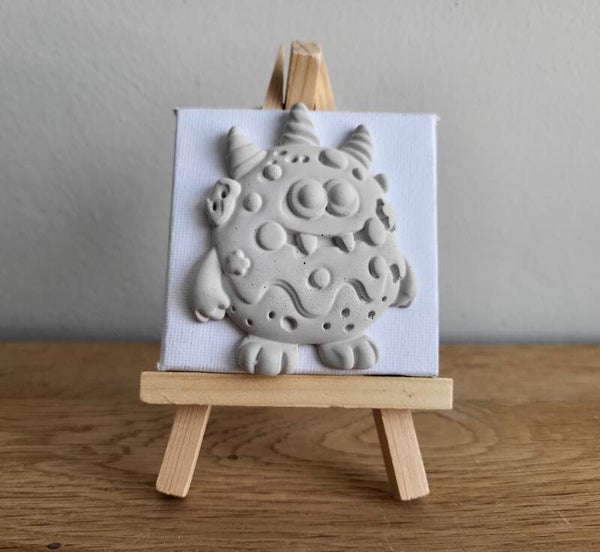 Canvas magneet: Feest monster