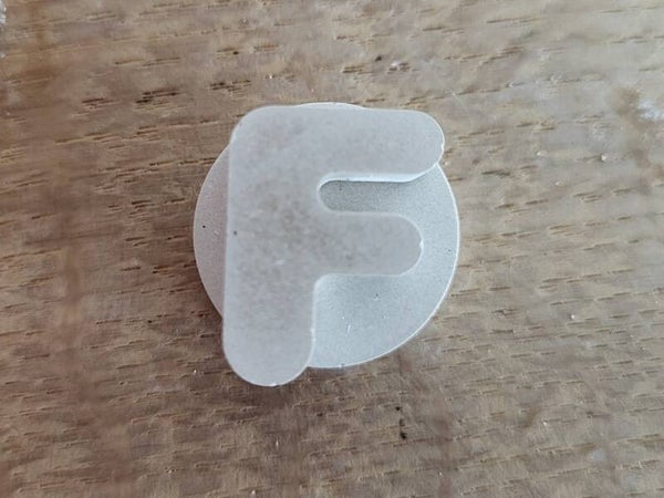 Schilder je eigen naam: Letter F
