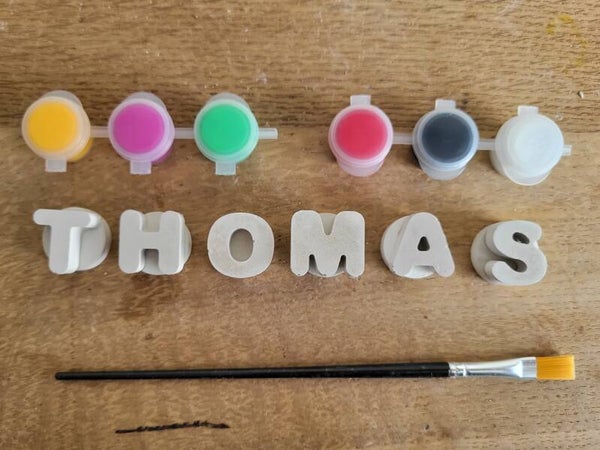 Schilder je eigen naam: 6 letters