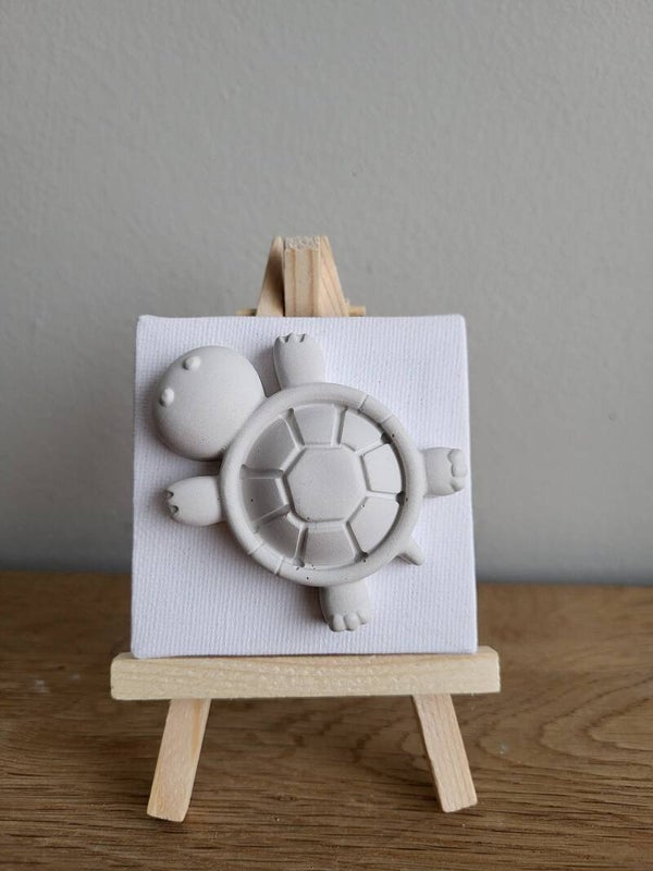 Canvas magneet: Schildpad