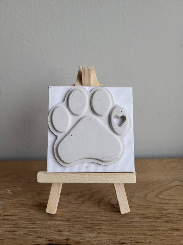 Canvas magneet: Hondenpoot