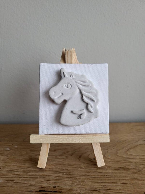 Canvas magneet: Paard