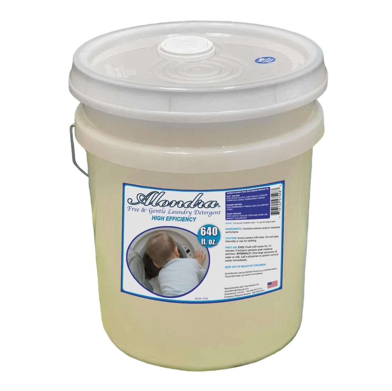 White Detergent Bucket (640oz)