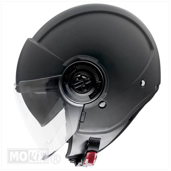 HELM JET VIALE S SV MAT ZWART