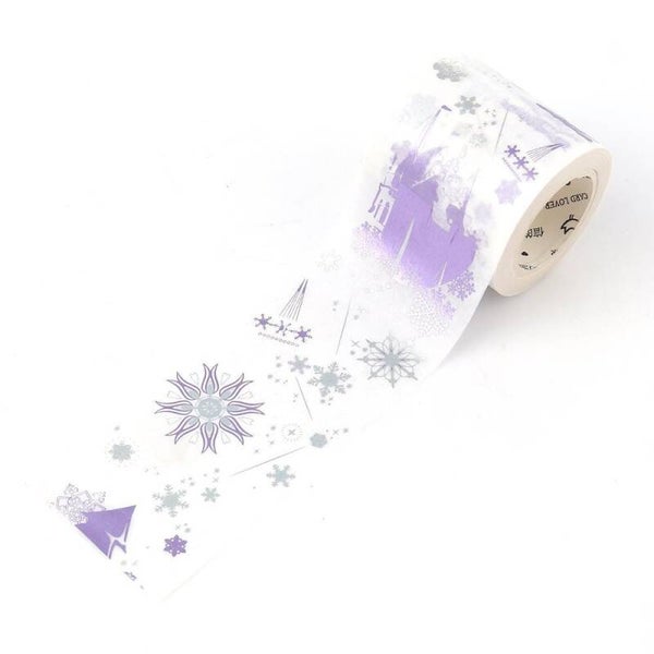 1 rouleaux de 5 m de ruban adhésif papier flocons de noel 40mm-